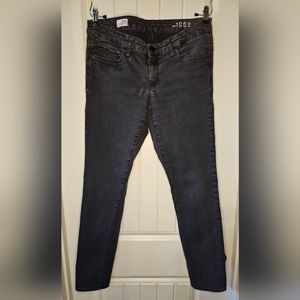 [GAP] 1969 Always Skinny Black Distressed Jeans Stretch《31/12r》